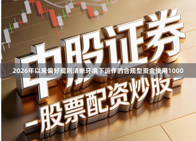 2026年以来偏好规则清晰环境下运作的合规型资金使用1000