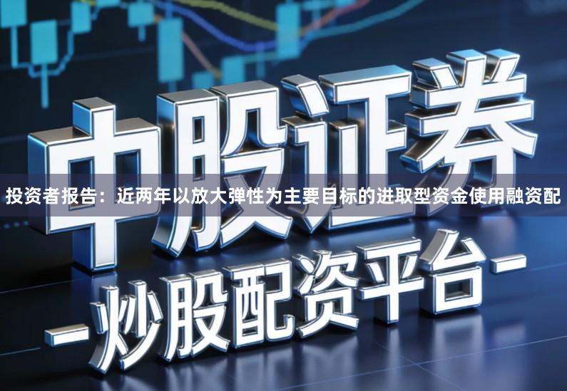 投资者报告：近两年以放大弹性为主要目标的进取型资金使用融资配